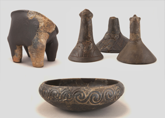 Neolithic vessel and cult requisites from Krivače, at the foot of Bribirska Glavica